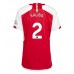 Maillot de foot Arsenal William Saliba #2 Domicile vêtements Femmes 2023-24 Manches Courtes